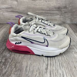 Nike Air‎ Max 2090 PS CU2093 003 White/Pink Kids Size 2Y